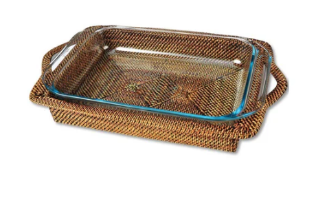 Rectangular Pyrex Holder, 4-QT