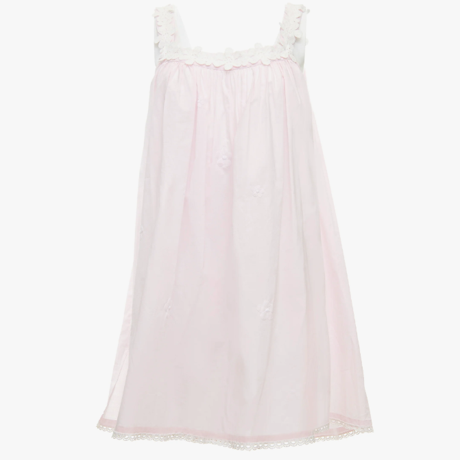 Julia Cotton Tank Nightgown-Pink