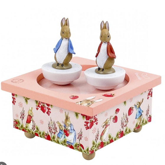 Peter Rabbit Strawberries Dancing Music Box