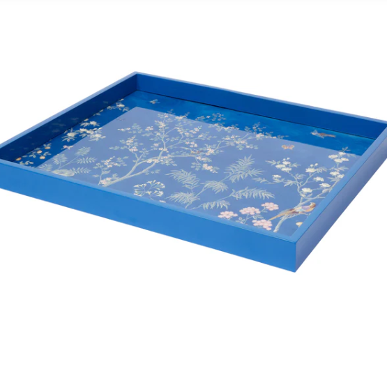 Blue Medium Chinoiserie Tray