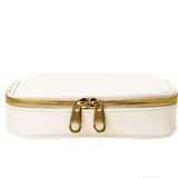 Isabella Leather Jewelry Case-White