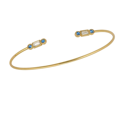 March Birthstone Bangle