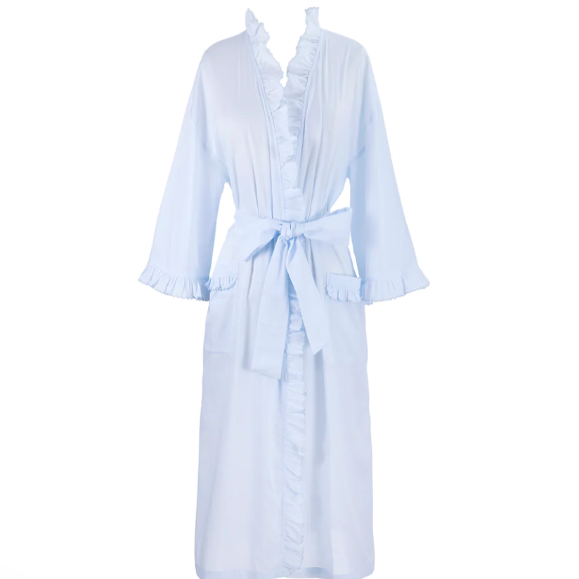 Julia Cotton Robe- Blue