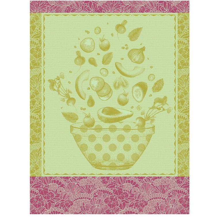 Tea towel Salade d'été Green