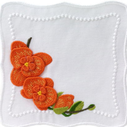 Violeta Orange - Cocktail Napkins - Set of 4