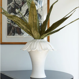 Catalina Daisy Vase, Matte White