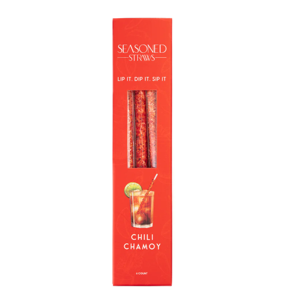 Chile Chamoy 6ct. Seasoned Straws