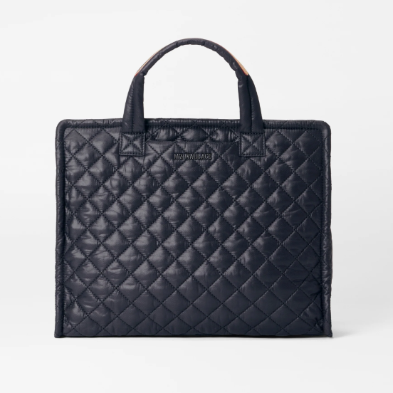 Black Medium Box Tote