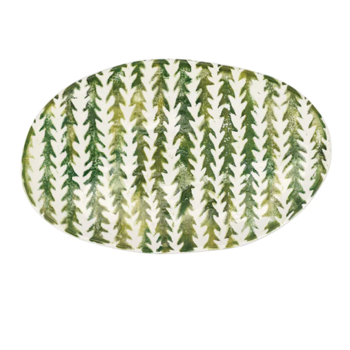 Foresta Primavera Leaves Small Oval Platter