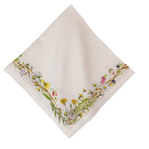 Meadow Walk Linen Napkin Multi S/4