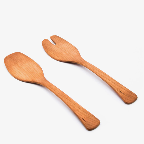 Cherry 17" Salad Servers