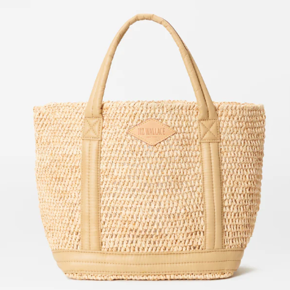 Small Raffia Tote-Raffia/Camel