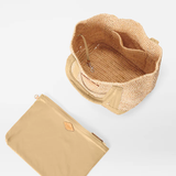 Small Raffia Tote-Raffia/Camel