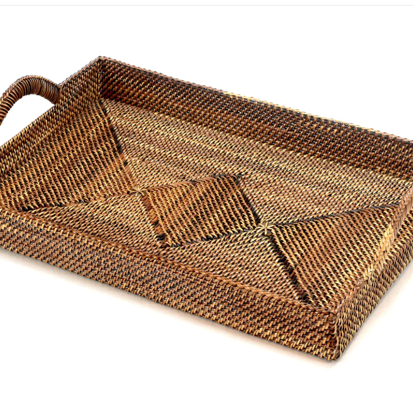 Rectangular Tray With Handles, Medium