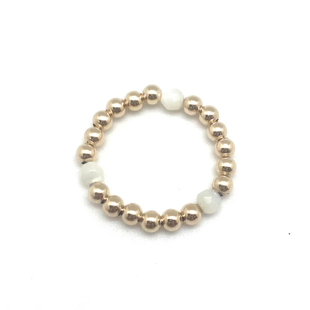 Pippi ring - Gold/Mother of Pearl