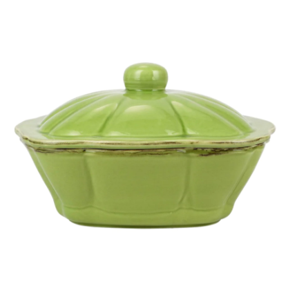 Italian Bakers Green Square Covered Casserole Dish