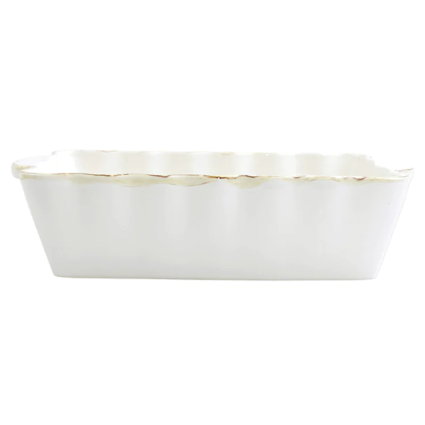 Italian Bakers White Medium Rectangular Baker