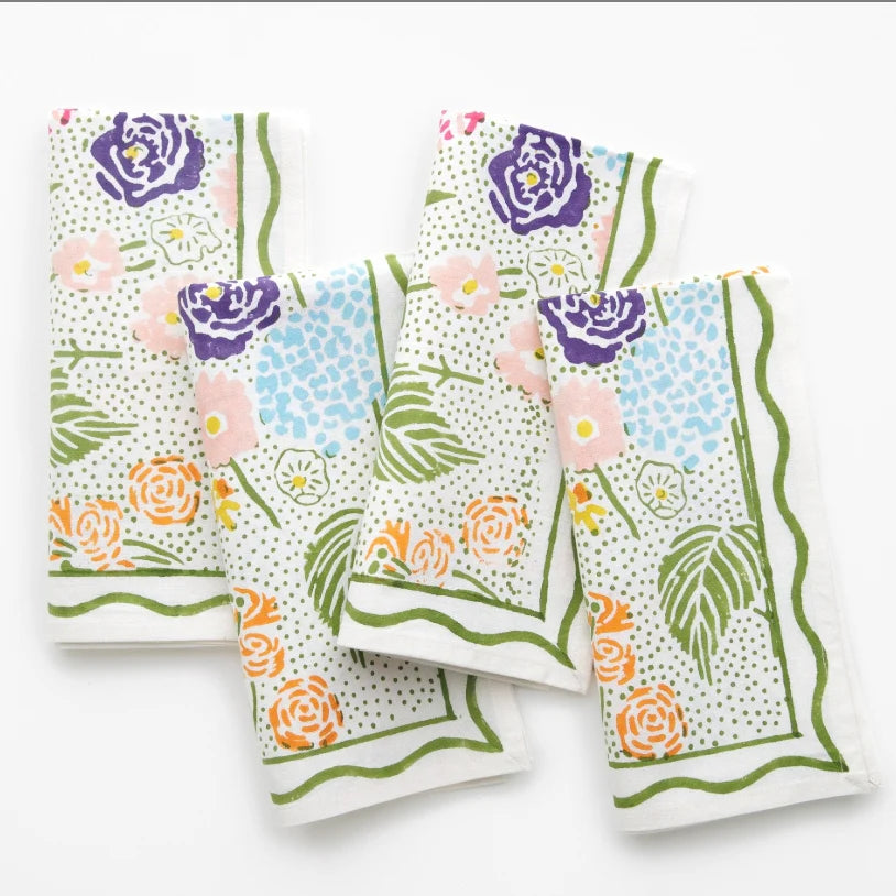 Festive Garden Napkins-Set of Four