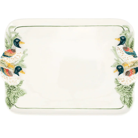 Wildlife Mallard Rectangular Platter