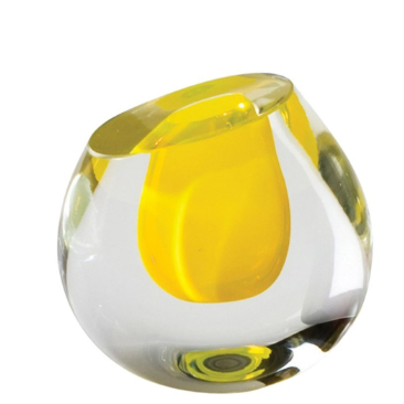 Color Drop Vase-Lemon