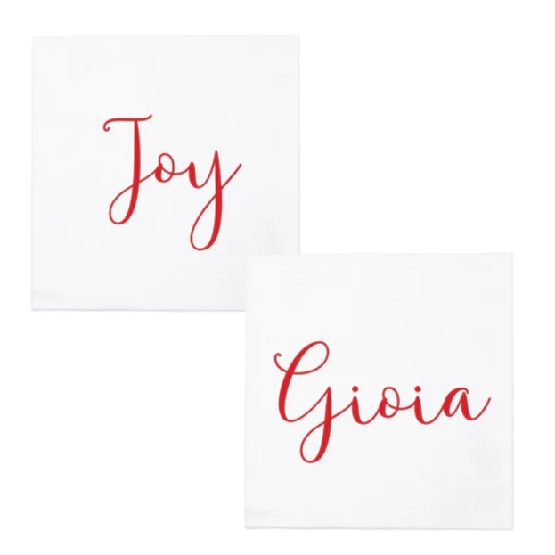 Papersoft Napkins Joy/Gioia Cocktail Napkins