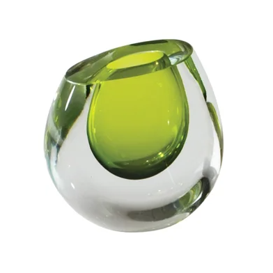 Color Drop Vase-Lime