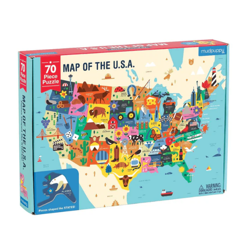 Map Of The U.S.A. Geography Puzzle