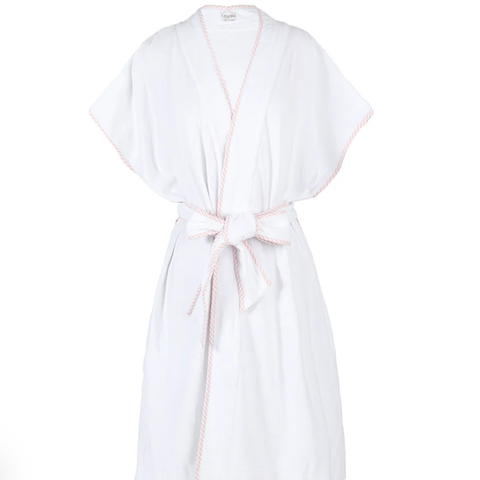 Terry Cotton Robe-Pink