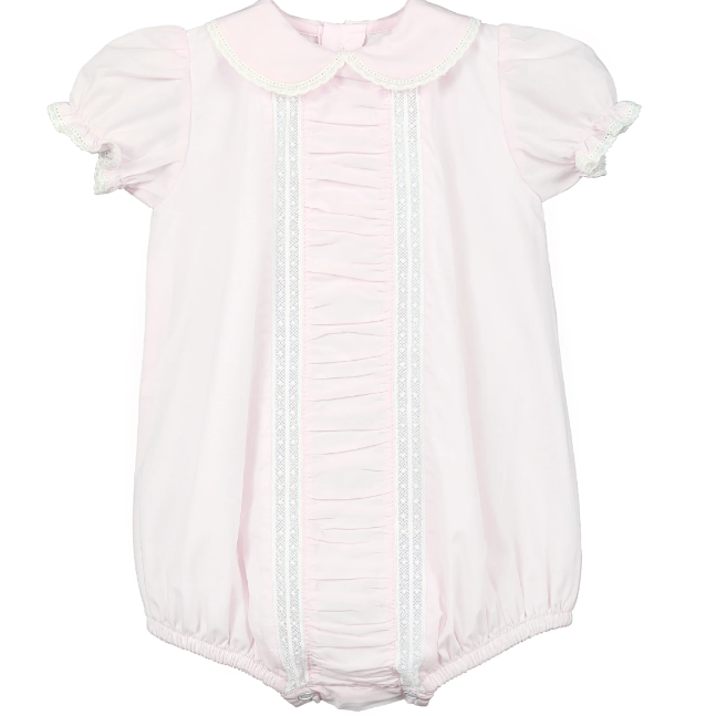 Baby Pleats Cotton Bubble-Pink