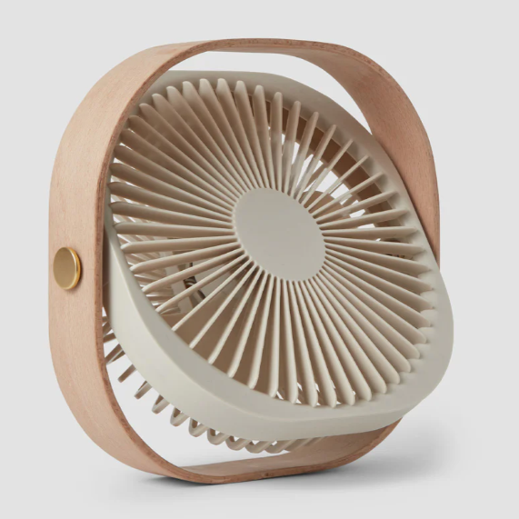 Fantastic Portable Fan, Wood Beige