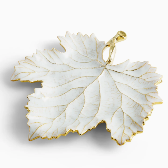 Winter Leaves Grape Leaf Dish