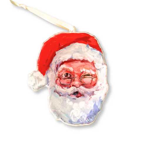 Naughty or Nice Santa Ornament