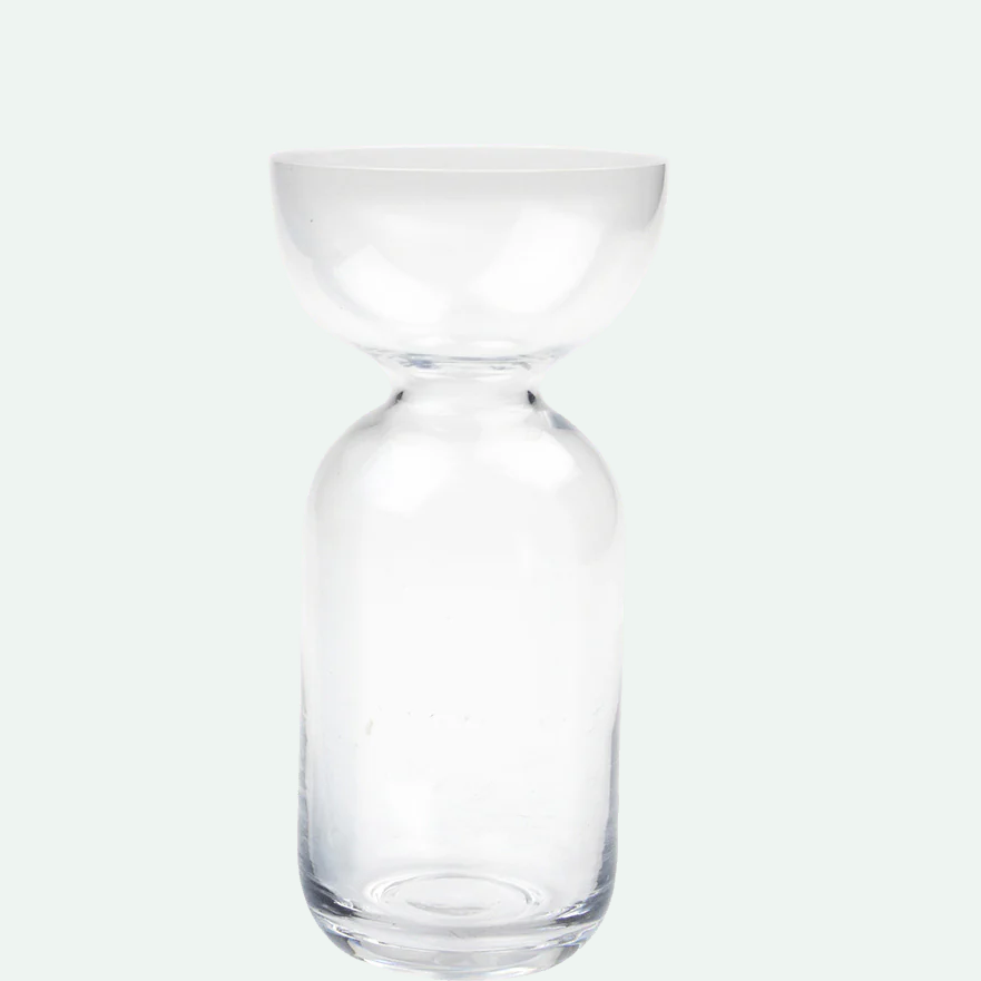 Bulb Clear Tall Vase