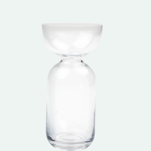 Bulb Clear Tall Vase