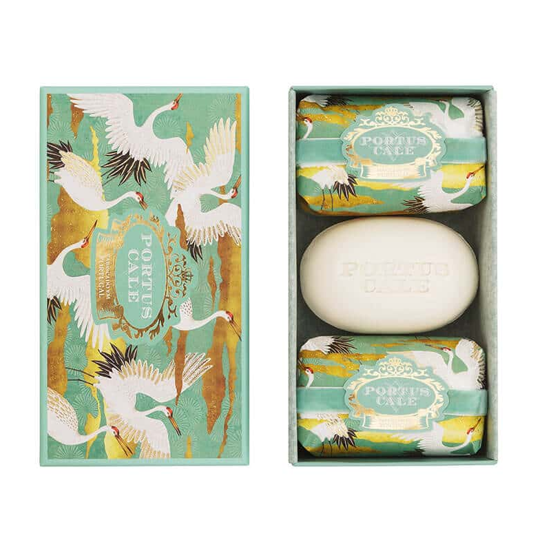 White Crane 3 Pc. Soap Set