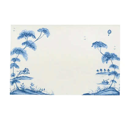 Country Estate Place Card Set/12 - Delft Blue