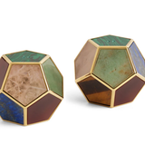 Pentagon Spice Jewels - Multistone + 24k Gold (Set of 2)