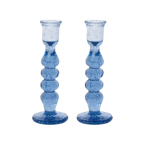 Provence 7" Candlestick Set/2 - Chambray
