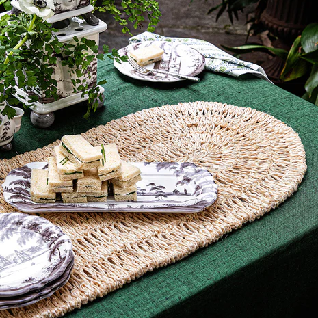 Straw Loop 16" x 60" Table Runner - Natural