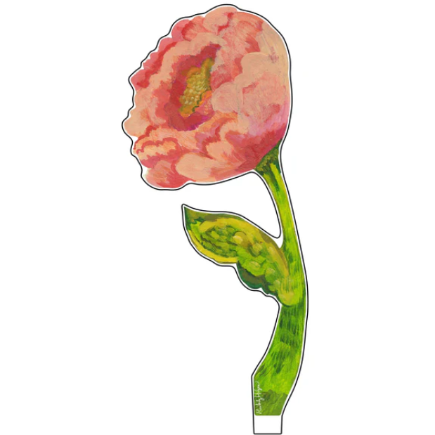 Curved Peony Small Acrylic Flower