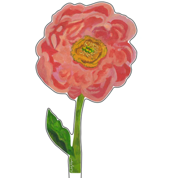 Coral Charm Peony Large Acrylic Flower