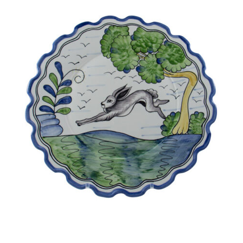 Le Lapin 10" Scalloped Dinner Plate