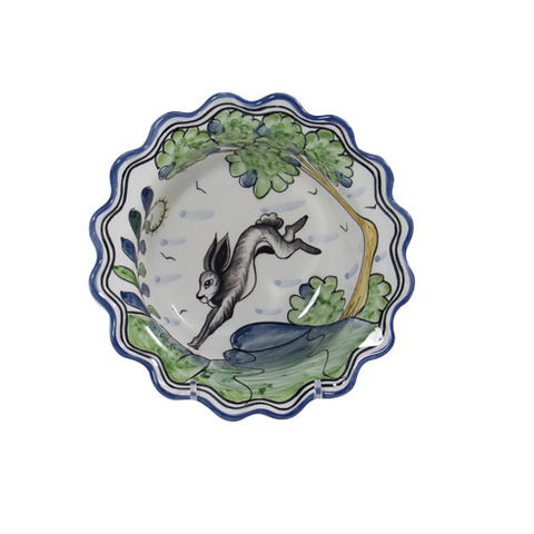 Le Lapin 7" Scalloped Cereal Bowl