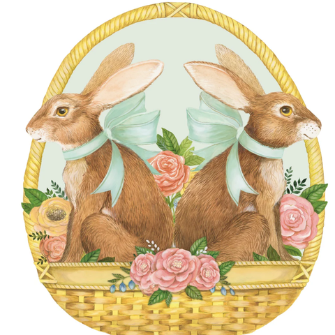 Die-cut Bunny Basket Placemat