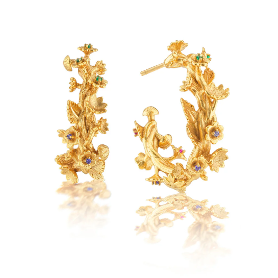 Meadow Small Hoop Earrings - Gold