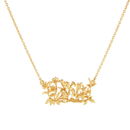 Meadow Cluster Necklace, 16" - Gold