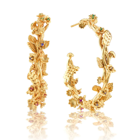 Meadow Grande Hoop Earrings - Gold