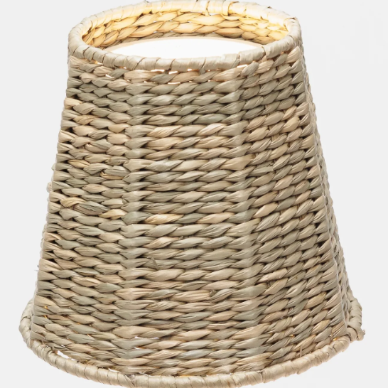 Empire Seagrass Woven Lampshade