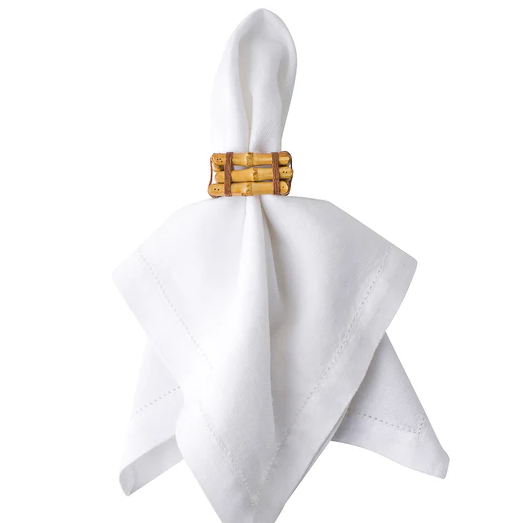 Bamboo Napkin Ring - Natural, Set of 4