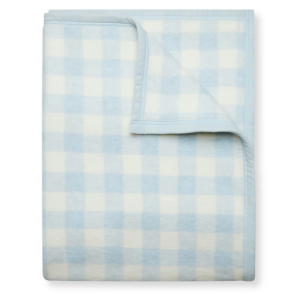 Cozy Gingham Sky Blanket